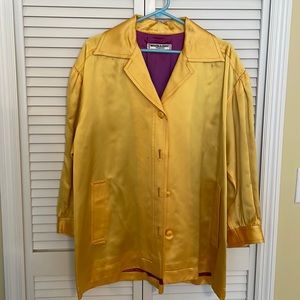 Vintage Saint Laurent made in France, silk lightweight jacket